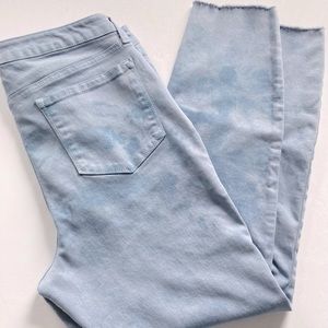 Macy’s Sz 12 Tie-Dye Bleach Ankle Stretch Jeans by Style & Co